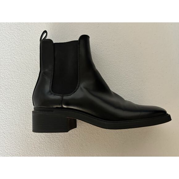Zara Women's Boots Black EUC Chelsea Ankle Bootie EU Size 38 US 7.5–8 - Picture 12 of 15